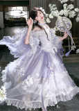 Luuvica -Misty Jasmine- Elegant Embroidery Classic Qi Lolita Dress Full Set