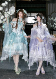 Luuvica -Misty Jasmine- Elegant Embroidery Classic Qi Lolita Dress Full Set