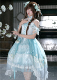 Luuvica -Misty Jasmine- Elegant Embroidery Classic Qi Lolita Dress Full Set