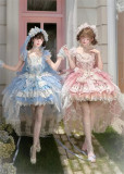 FelinaeCookieLolita -Glittering Night Swan- Classic Sweet Lolita JSK Full Set