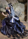 FelinaeCookieLolita -Glittering Night Swan- Classic Sweet Lolita JSK Full Set