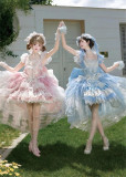 FelinaeCookieLolita -Glittering Night Swan- Classic Sweet Lolita JSK Full Set