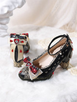 Mirror - PU Genuine Leather Chunky Heel Lace Gothic Sweet Lolita Shoes