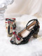 Mirror - PU Genuine Leather Chunky Heel Lace Gothic Sweet Lolita Shoes
