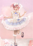 Flowers and Pearl Box -Moon and Star Dream- Cute Sweet Lolita JSK, OP Dress and Blouse