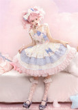 Flowers and Pearl Box -Moon and Star Dream- Cute Sweet Lolita JSK, OP Dress and Blouse