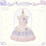 Flowers and Pearl Box -Moon and Star Dream- Cute Sweet Lolita JSK, OP Dress and Blouse