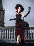Bone Rot Bloom - Retro Gothic Lolita Topwear, Long Skirt, Overskirt and Necklace Set