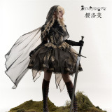 Yinluofu -Skeleton Dragon- Gothic Lolita JSK Full Set