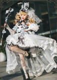 HinanaQueena -Alice's Gala Night- Gorgeous Amusement Park Birthday Party Classic Princess Tea Party Lolita JSK and Accessories