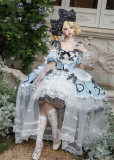 HinanaQueena -Alice's Gala Night- Gorgeous Amusement Park Birthday Party Classic Princess Tea Party Lolita JSK and Accessories