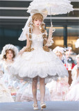 HinanaQueena -Frosted Star Glow- Elegant Gorgeous Birthday Party Sweet Princess Tea Party Lolita JSK and Accessories