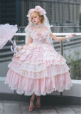 HinanaQueena -Frosted Star Glow- Elegant Gorgeous Birthday Party Sweet Princess Tea Party Lolita JSK and Accessories