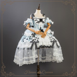 HinanaQueena -Alice's Gala Night- Gorgeous Amusement Park Birthday Party Classic Princess Tea Party Lolita JSK and Accessories