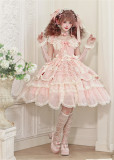 HinanaQueena -Frosted Star Glow- Elegant Gorgeous Birthday Party Sweet Princess Tea Party Lolita JSK and Accessories