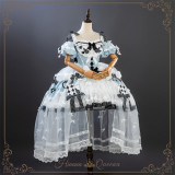 HinanaQueena -Alice's Gala Night- Gorgeous Amusement Park Birthday Party Classic Princess Tea Party Lolita JSK and Accessories