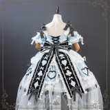 HinanaQueena -Alice's Gala Night- Gorgeous Amusement Park Birthday Party Classic Princess Tea Party Lolita JSK and Accessories