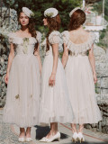 LaceMade -Verbena Maiden- European French Fairy Romantic Homecoming Prom Birthday Party Lace Classic Vintage Casual Lolita Dress