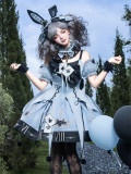 Unknown Star -The Clock Rabbit's Card Game- Sweet Gothic Lolita Dress Set