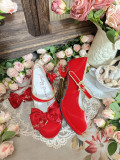 Crown of Stars and Moon - Detachable Bow Magic Wand Unique Shaped Heel Vintage Sweet Classic Lolita Shoes