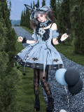 Unknown Star -The Clock Rabbit's Card Game- Sweet Gothic Lolita Dress Set
