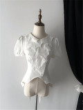 Misty Spirit - Short Sleeves Gothic Lolita Blouse and Neckerchief