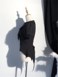Misty Spirit - Short Sleeves Gothic Lolita Blouse and Neckerchief