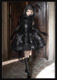 Yinluofu -Skeleton Dragon- Gothic Lolita JSK Full Set