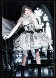 Yinluofu -Skeleton Dragon- Gothic Lolita JSK Full Set