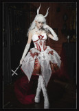 Yinluofu -Skeleton Dragon- Gothic Lolita JSK Full Set