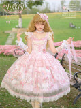 Honey Machine -Deer Park- Pink Sweet Classic Lolita JSK and Accessories