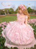 Honey Machine -Deer Park- Pink Sweet Classic Lolita JSK and Accessories