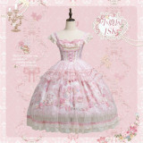Honey Machine -Deer Park- Pink Sweet Classic Lolita JSK and Accessories