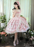 Honey Machine -Deer Park- Pink Sweet Classic Lolita JSK and Accessories