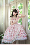 Honey Machine -Deer Park- Pink Sweet Classic Lolita JSK and Accessories
