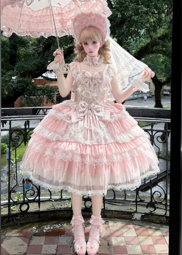 Rose Promise - Birthday Party Sweet Princess Tea Party Lolita JSK Set