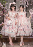 Peach Blossoms and Spring Kites - Sweet Chinese Qi Lolita JSK, Blouse and Accessories