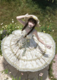 Ripple Green - Casual Daily Lolita JSK and Accessories