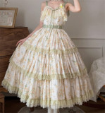Ripple Green - Casual Daily Lolita JSK and Accessories