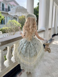 Misty Pears and Crabapples - Sweet Princess Lolita JSK, Bonnet and A Back Bow Tailing