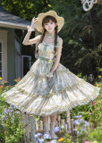 Ripple Green - Casual Daily Lolita JSK and Accessories
