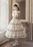 Ripple Green - Casual Daily Lolita JSK and Accessories