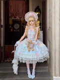 Misty Pears and Crabapples - Sweet Princess Lolita JSK, Bonnet and A Back Bow Tailing