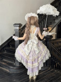 Misty Pears and Crabapples - Sweet Princess Lolita JSK, Bonnet and A Back Bow Tailing