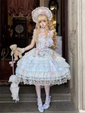 Misty Pears and Crabapples - Sweet Princess Lolita JSK, Bonnet and A Back Bow Tailing
