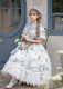 DayRabbit -Clover Blossom Letters- Classic Casual Simple Daily Lolita OP Dress and Accessories