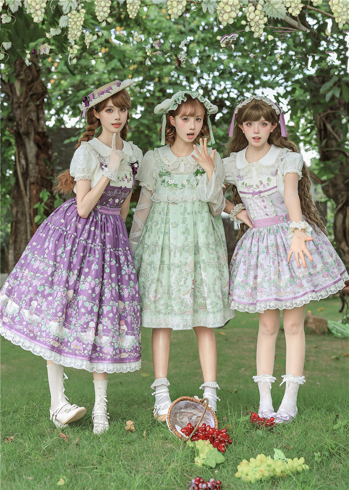 US$ 41.99 - TwilightCrush -Grape Pastoral- Sweet Casual Simple