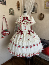 Sweet Berry Tea Party - Cute Sweet Lolita JSK, OP Dress and Accessories