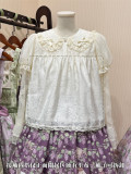TwilightCrush -Grape Pastoral- Sweet Casual Simple Daily Lolita Blouse
