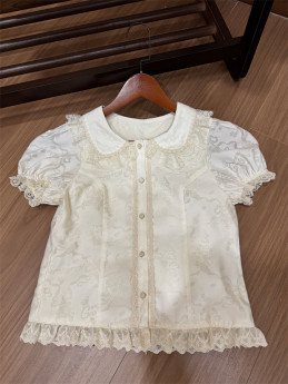 TwilightCrush -Grape Pastoral- Sweet Casual Simple Daily Lolita Blouse